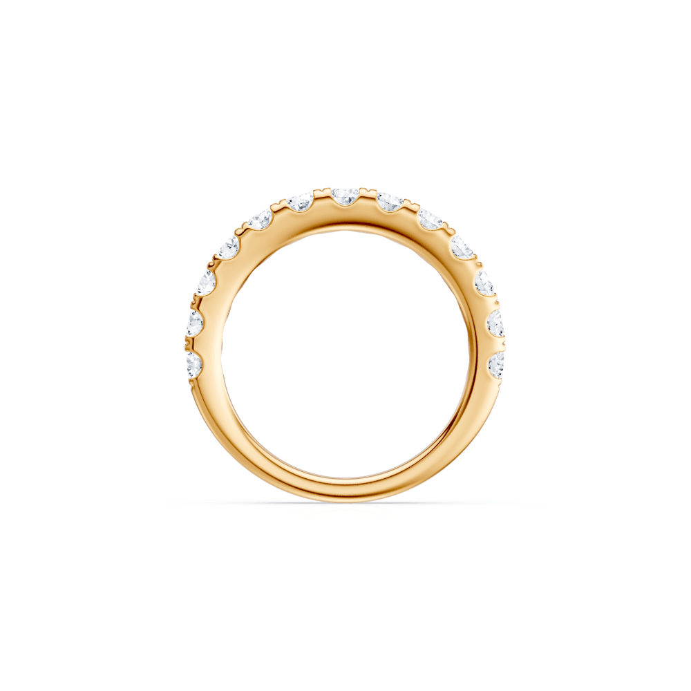 Anniversary Ring with 1.00tw of Laboratory-Grown Diamonds in 18kt Yellow Gold Rings Bevilles 