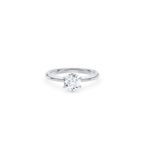 1.00ct Laboratory-Grown Diamond Solitaire Ring in 18kt White Gold Rings Bevilles 
