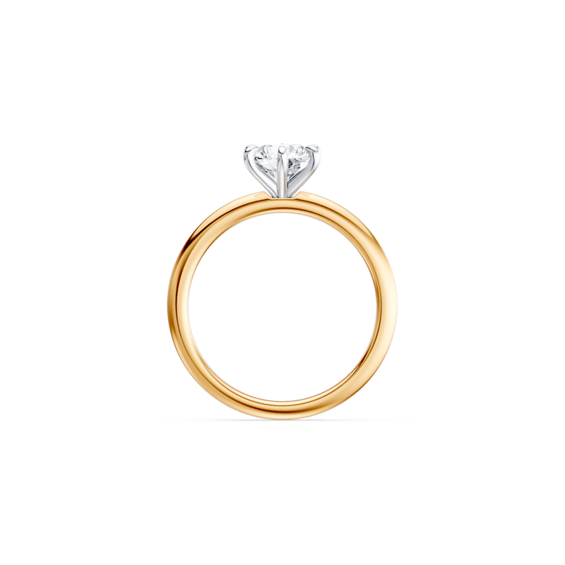 1.00ct Laboratory-Grown Diamond Solitaire Ring in 18kt Yellow Gold and 18kt White Gold Rings Bevilles 