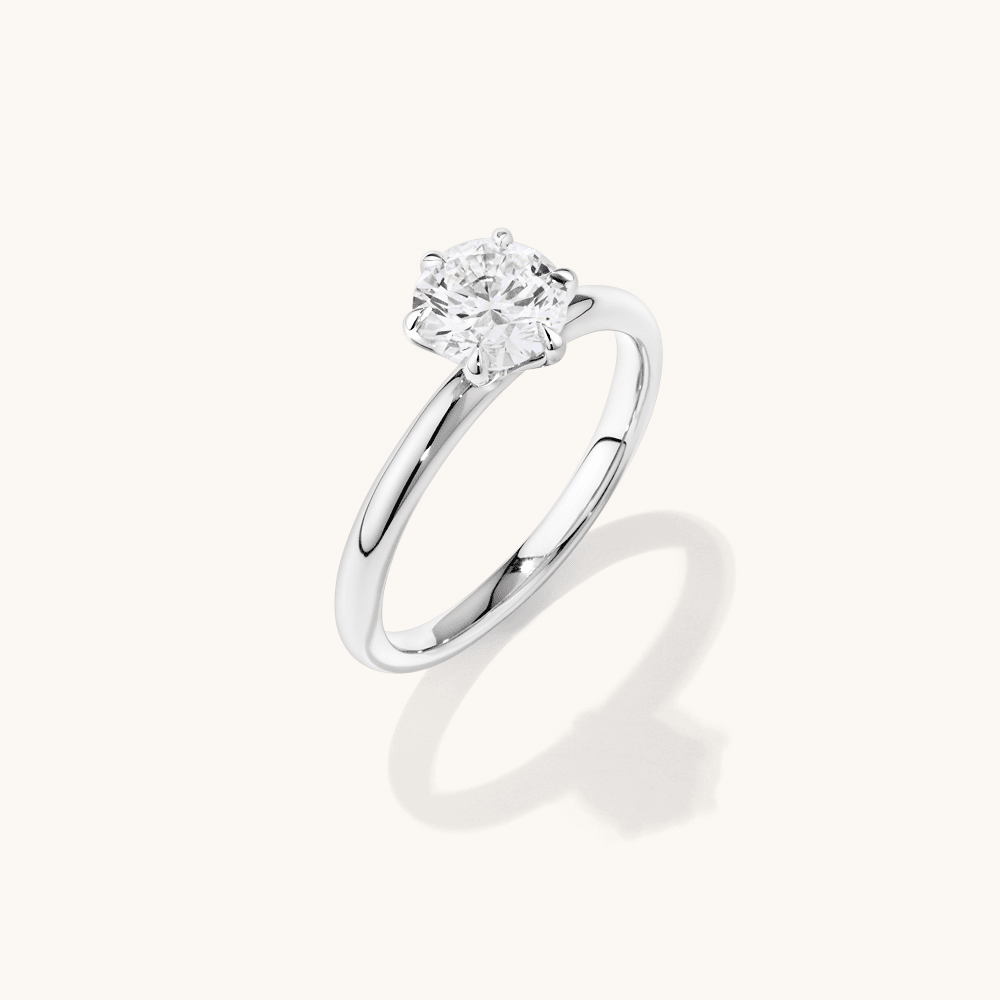 1.00ct Laboratory-Grown Diamond Solitaire Ring in 18kt White Gold Rings Bevilles 