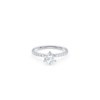 Solitaire Ring with 1.25tw of Laboratory-Grown Diamonds in 18kt White Gold Rings Bevilles 