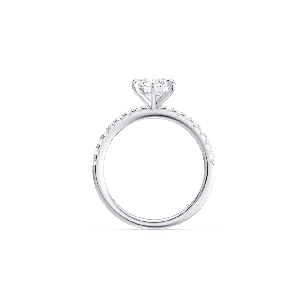 Solitaire Ring with 1.25tw of Laboratory-Grown Diamonds in 18kt White Gold Rings Bevilles 