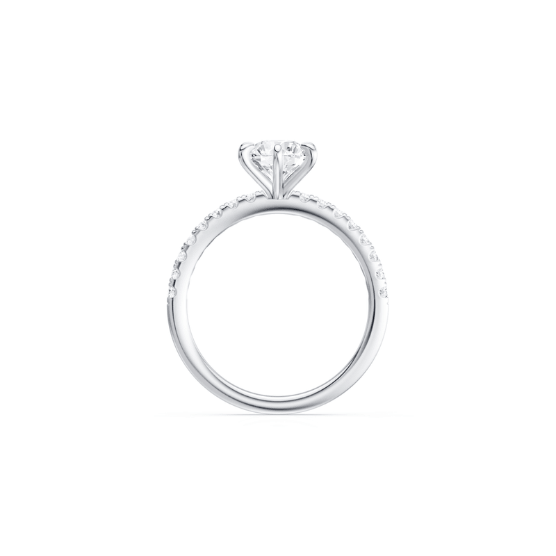 Solitaire Ring with 1.25tw of Laboratory-Grown Diamonds in 18kt White Gold Rings Bevilles 