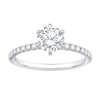 Solitaire Ring with 1.25ct of Laboratory Grown Diamonds in 18ct White Gold Bevilles Jewellers 