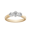 3 Stone Ring with 1.00ct of Laboratory Grown Diamonds in 18ct Yellow Gold Bevilles Jewellers 