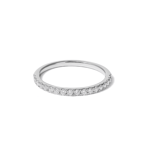 Anniversary Ring with 0.25tw of Laboratory-Grown Diamonds in 18kt White Gold Rings Bevilles 