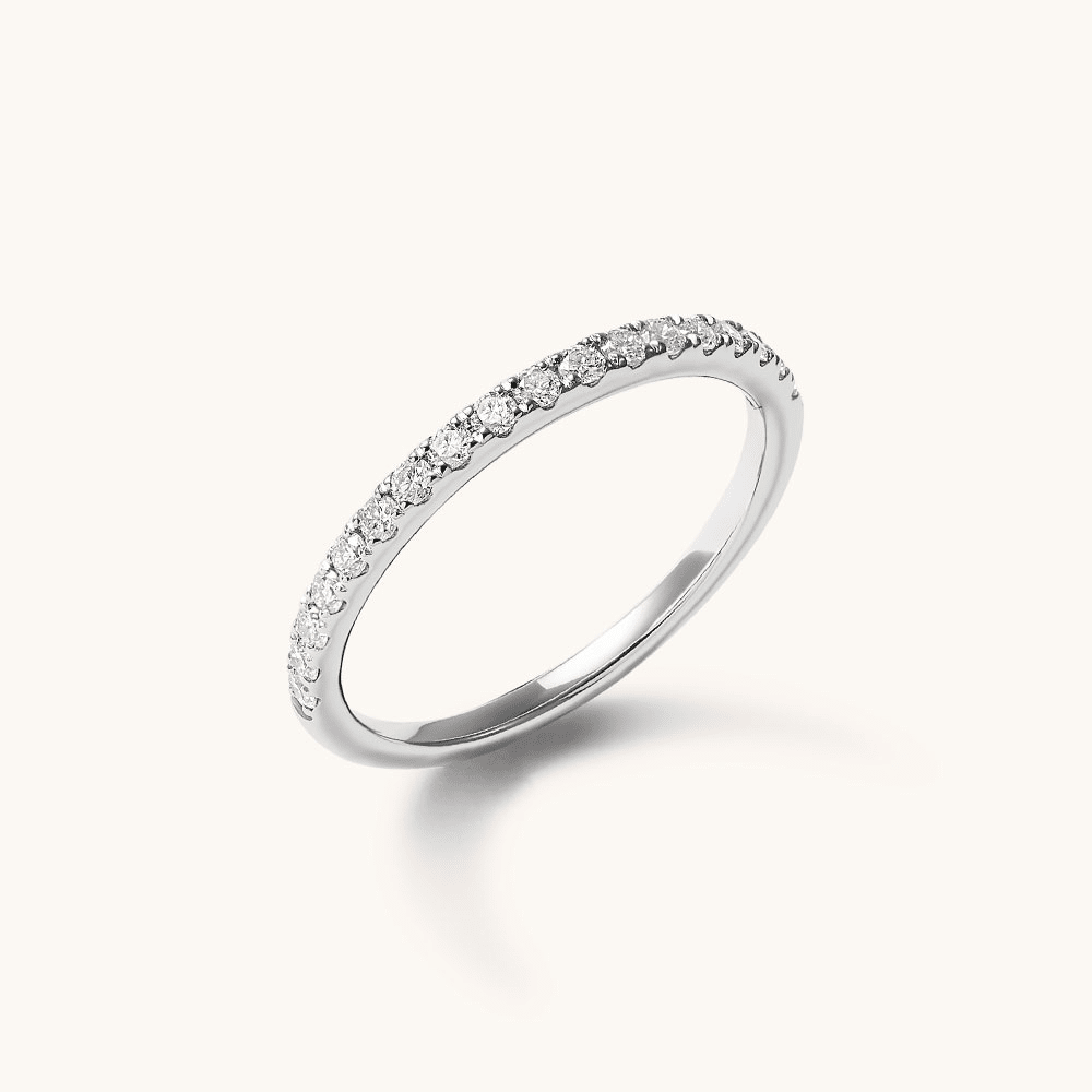 Anniversary Ring with 0.25tw of Laboratory-Grown Diamonds in 18kt White Gold Rings Bevilles 