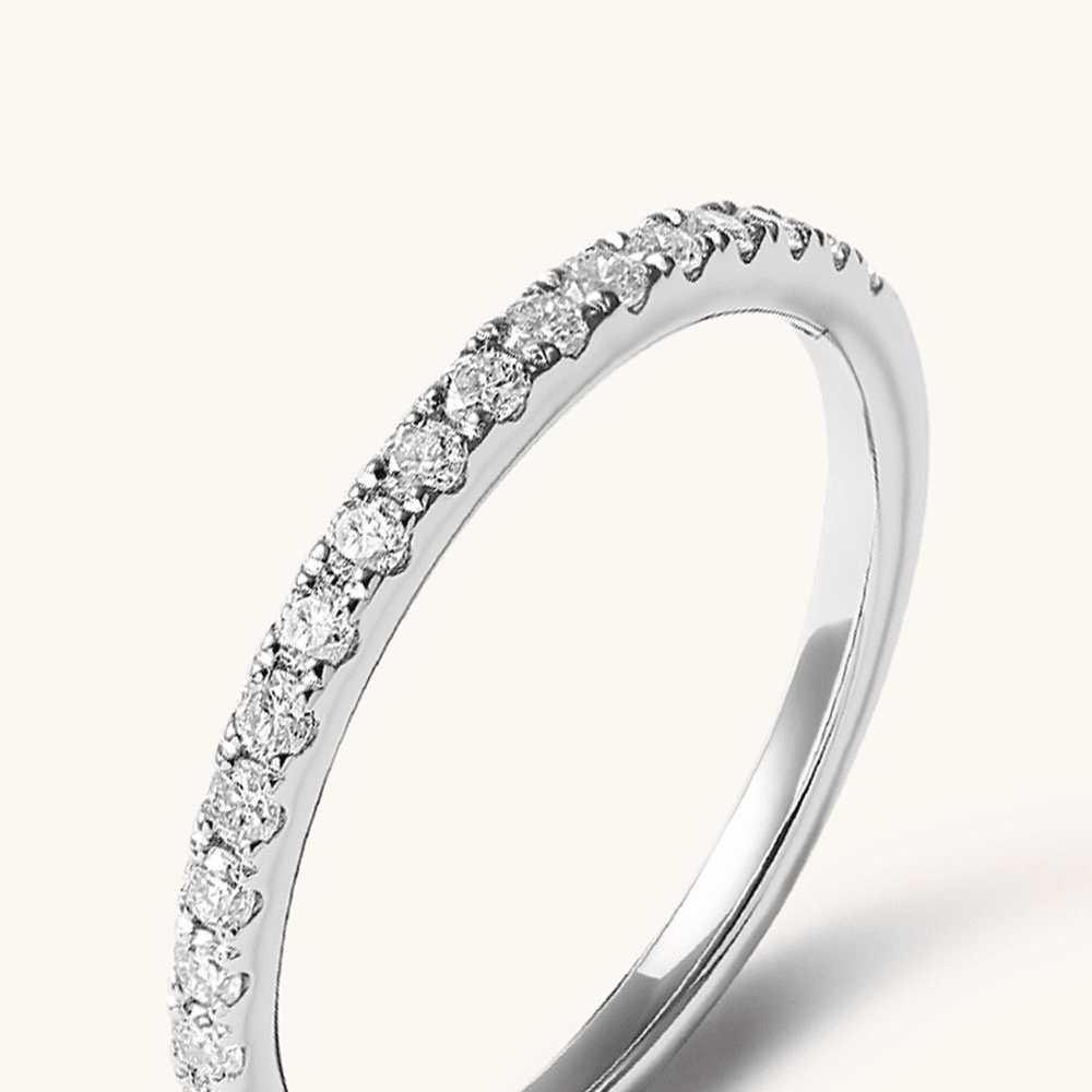 Anniversary Ring with 0.25tw of Laboratory-Grown Diamonds in 18kt White Gold Rings Bevilles 