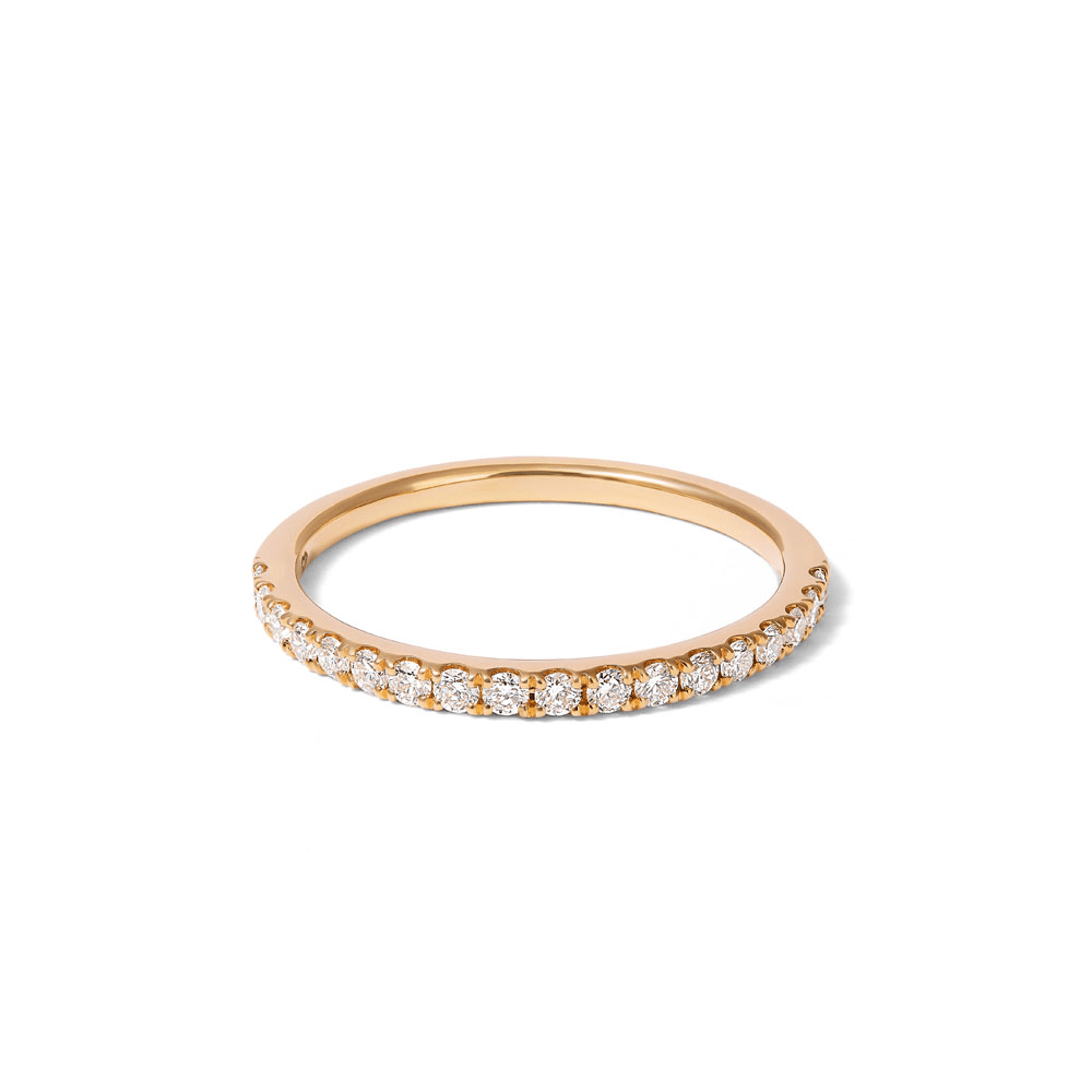 Anniversary Ring with 0.25tw of Laboratory-Grown Diamonds in 18kt Yellow Gold Rings Bevilles 