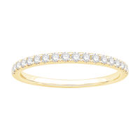 Anniversary Ring with 1/4ct of Laboratory Grown Diamonds in 18ct Yellow Gold Bevilles Jewellers 