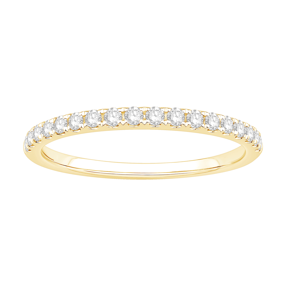 Anniversary Ring with 1/4ct of Laboratory Grown Diamonds in 18ct Yellow Gold Bevilles Jewellers 