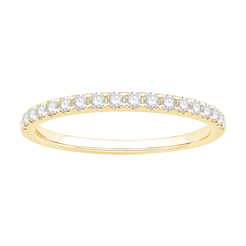 Anniversary Ring with 1/4ct of Laboratory Grown Diamonds in 18ct Yellow Gold Bevilles Jewellers 