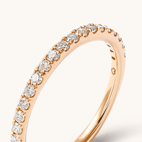 Anniversary Ring with 0.25tw of Laboratory-Grown Diamonds in 18kt Yellow Gold Rings Bevilles 