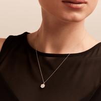 45cm Flower Necklace with 0.75tw of Laboratory-Grown Diamonds in 9kt Yellow Gold Pendants Bevilles 