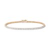 18cm Tennis Bracelet with 2.00tw of Laboratory-Grown Diamonds in 9kt Yellow Gold Bevilles 