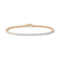 18cm Tennis Bracelet with 2.00tw of Laboratory-Grown Diamonds in 9kt Yellow Gold Bevilles 