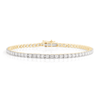 Tennis Bracelet with 2.00ct of Laboratory Grown Diamonds in 9ct Yellow Gold Bevilles Jewellers 