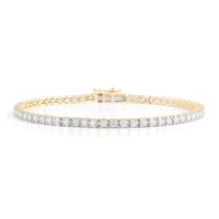 Tennis Bracelet with 2.00ct of Laboratory Grown Diamonds in 9ct Yellow Gold Bevilles Jewellers 