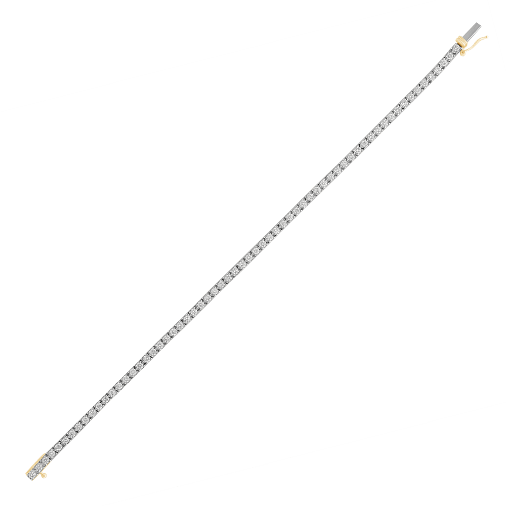 Tennis Bracelet with 2.00ct of Laboratory Grown Diamonds in 9ct Yellow Gold Bevilles Jewellers 