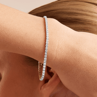 18cm Tennis Bracelet with 2.00tw of Laboratory-Grown Diamonds in 9kt Yellow Gold Bevilles 