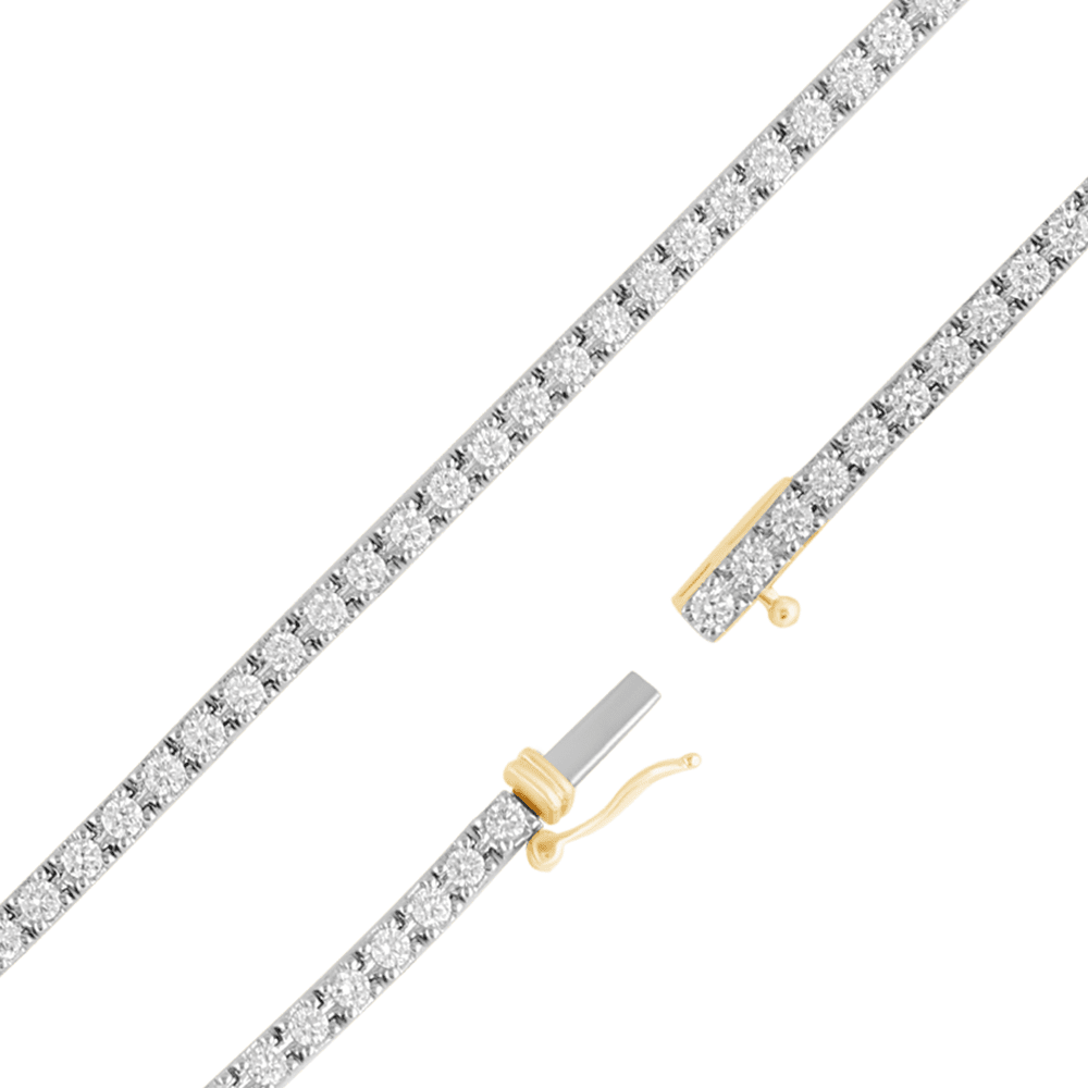 Tennis Bracelet with 2.00ct of Laboratory Grown Diamonds in 9ct Yellow Gold Bevilles Jewellers 