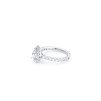 Pear Ring with 1.50ct of Laboratory Grown Diamonds in 9kt White Gold Rings Bevilles 