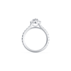 Pear Ring with 1.50ct of Laboratory Grown Diamonds in 9kt White Gold Rings Bevilles 