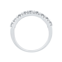 Multi Row Ring with 2.00ct of Laboratory Grown Diamonds in 9ct White Gold Bevilles Jewellers 