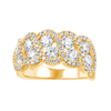 Dress Ring with 1.95ct of Laboratory Grown Diamonds in 9ct Yellow Gold Bevilles Jewellers 