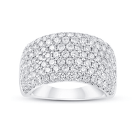 Dress Ring with 2.00ct of Laboratory Grown Diamonds in 9ct White Gold Bevilles Jewellers 