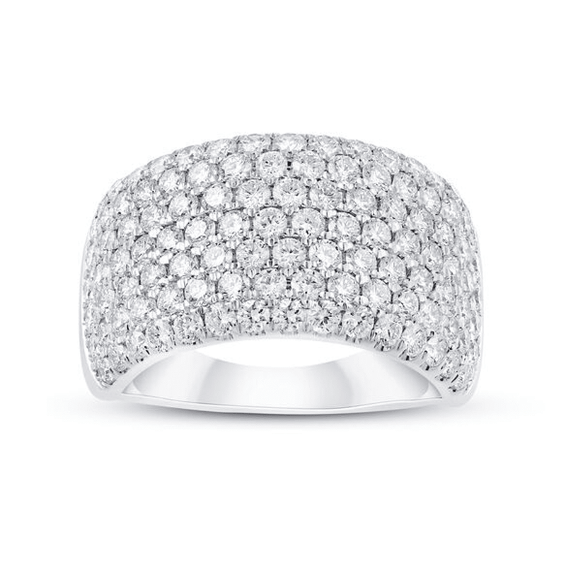 Dress Ring with 2.00ct of Laboratory Grown Diamonds in 9ct White Gold Bevilles Jewellers 