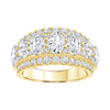 Oval Ring with 3.00ct of Laboratory Grown Diamonds in 9ct Yellow Gold Bevilles Jewellers 