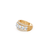 Oval Ring with 3.00ct of Laboratory Grown Diamonds in 9kt Yellow Gold Rings Bevilles 