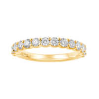 Anniversary Ring with 0.85ct of Laboratory Grown Diamonds in 9ct Yellow Gold Bevilles Jewellers 