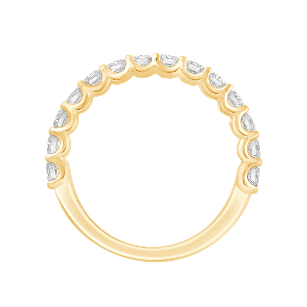 Anniversary Ring with 0.85ct of Laboratory Grown Diamonds in 9ct Yellow Gold Bevilles Jewellers 