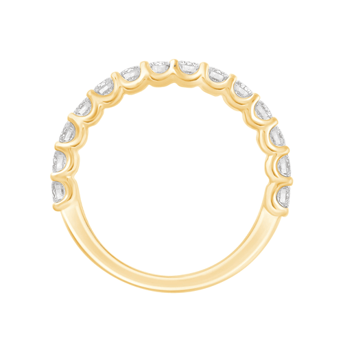Anniversary Ring with 0.85ct of Laboratory Grown Diamonds in 9ct Yellow Gold Bevilles Jewellers 