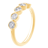 5 Stone Ring with 0.70ct of Diamonds in 9ct Yellow Gold Bevilles Jewellers 