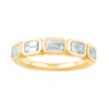 5 Stone Ring with 1.25ct of Laboratory Grown Diamonds in 9kt Yellow Gold Rings Bevilles 