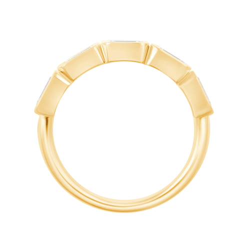 5 Stone Ring with 1.25ct of Laboratory Grown Diamonds in 9kt Yellow Gold Rings Bevilles 