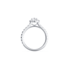 Oval Ring with 1.50ct of Laboratory Grown Diamonds in 9kt White Gold Rings Bevilles 