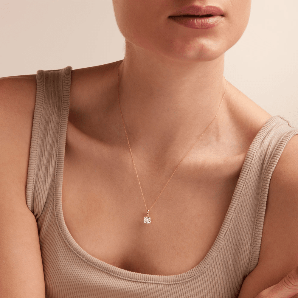 45cm 1.50ct Laboratory-Grown Diamond Solitaire Necklace in 9kt Yellow Gold Necklaces Bevilles 