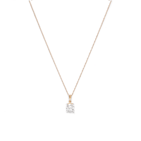45cm 1.00ct Laboratory-Grown Diamond Solitaire Necklace in 9kt Yellow Gold Necklaces Bevilles 