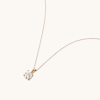 45cm 1.00ct Laboratory-Grown Diamond Solitaire Necklace in 9kt Yellow Gold Necklaces Bevilles 