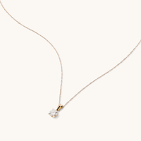 45cm 0.50ct Laboratory-Grown Diamond Solitaire Necklace in 9kt Yellow Gold Necklaces Bevilles 