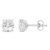 Solitaire Stud Earrings with 1.00tw of Laboratory-Grown Diamonds in 9kt White Gold Earrings Bevilles 