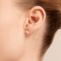 Solitaire Stud Earrings with 0.50tw of Laboratory-Grown Diamonds in 9kt Yellow Gold Earrings Bevilles 