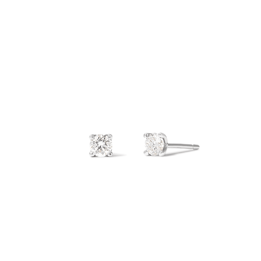 Solitaire Stud Earrings with 1/3ct of Laboratory Grown Diamonds in 9kt ...