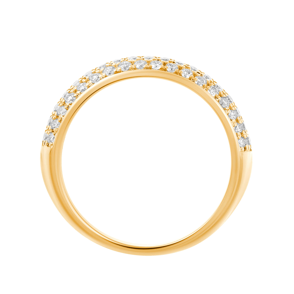 Channel Dress Ring with 1.50ct of Laboratory Grown Diamonds in 9ct Yellow Gold Bevilles Jewellers 