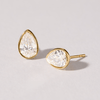 Pear Solitaire Stud Earrings with 2.00ct of Laboratory Grown Diamonds in 9kt Yellow Gold Earrings Bevilles 