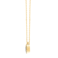 Halo Stud Earring and Necklace Set with 3/4ct of Laboratory Grown Diamonds in 9ct Yellow Gold Bevilles Jewellers 